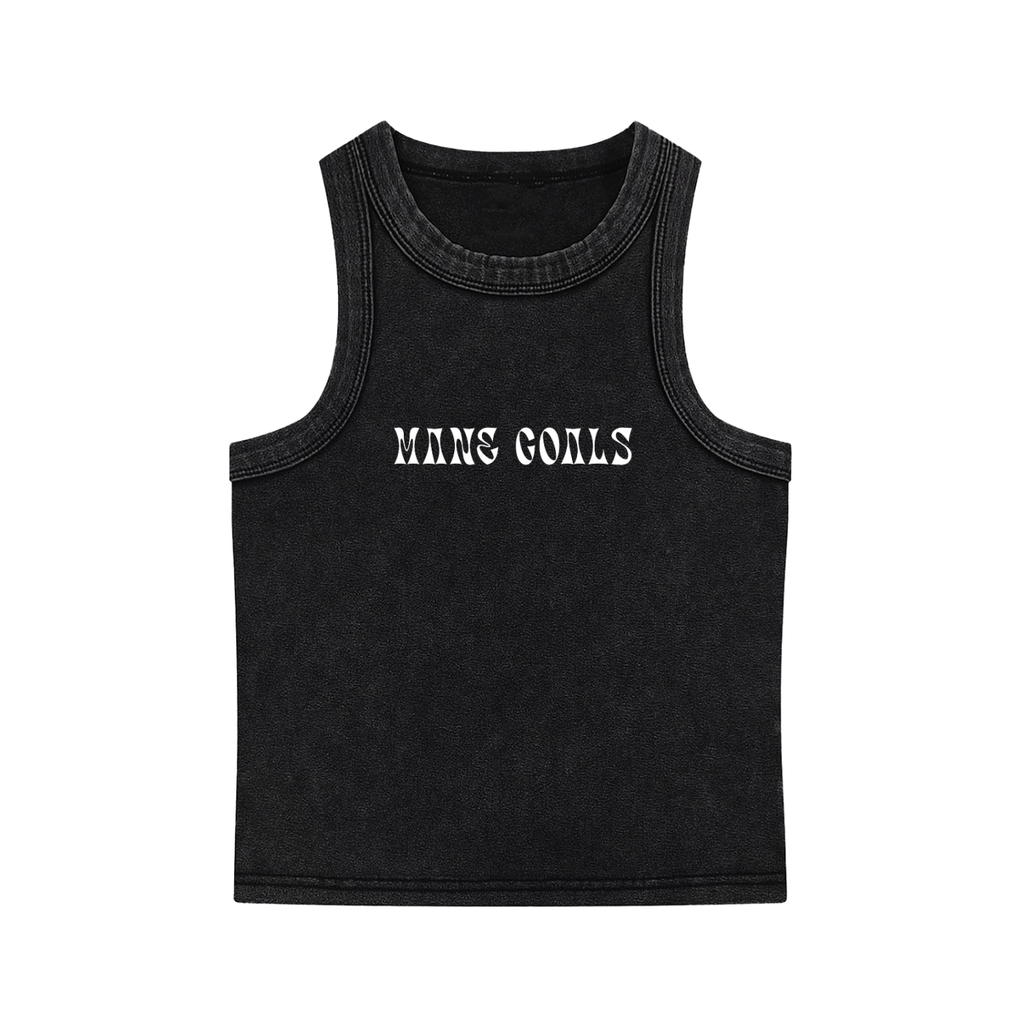 Bomb Hair Only White Text Tank