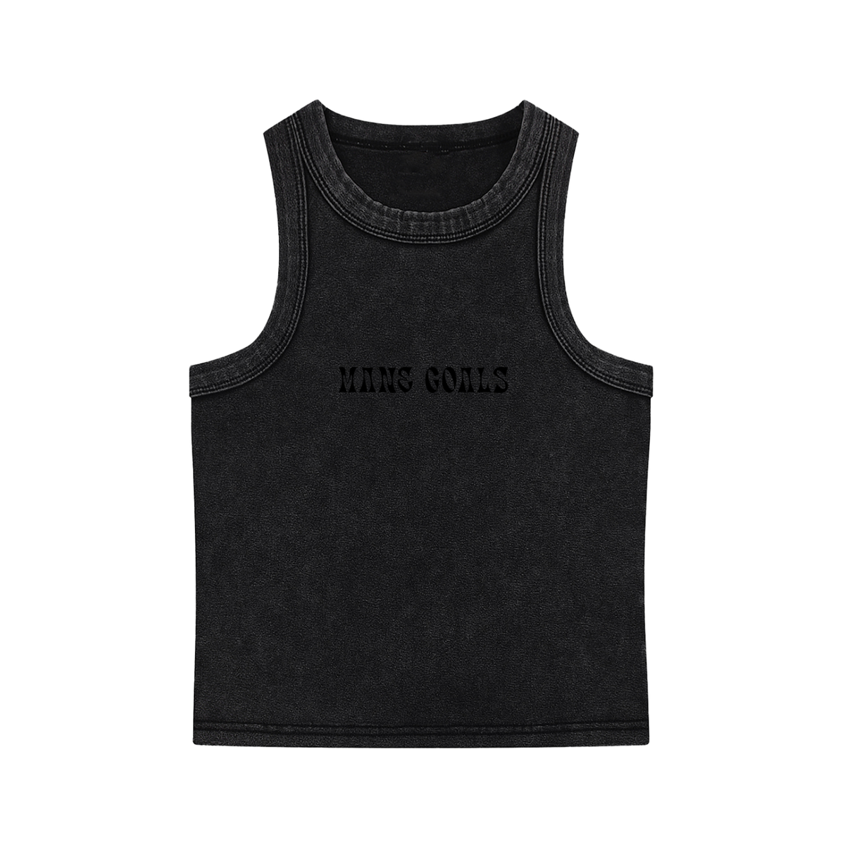 Bomb Hair Only Black Text Tank