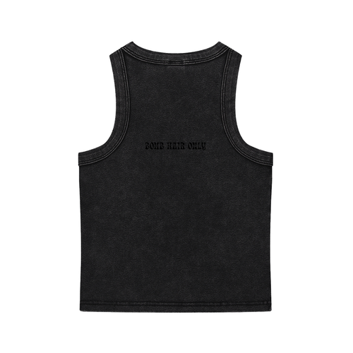 Bomb Hair Only Black Text Tank
