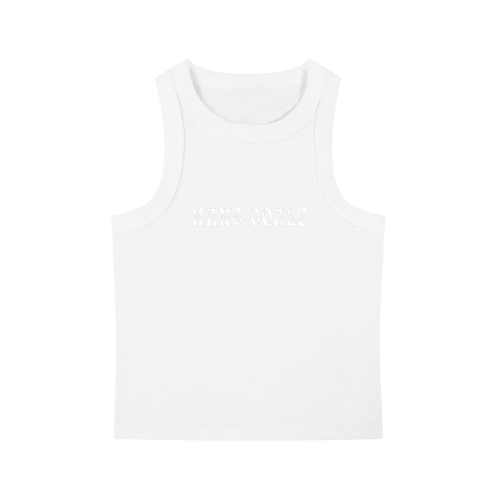 Bomb Hair Only White Text Tank