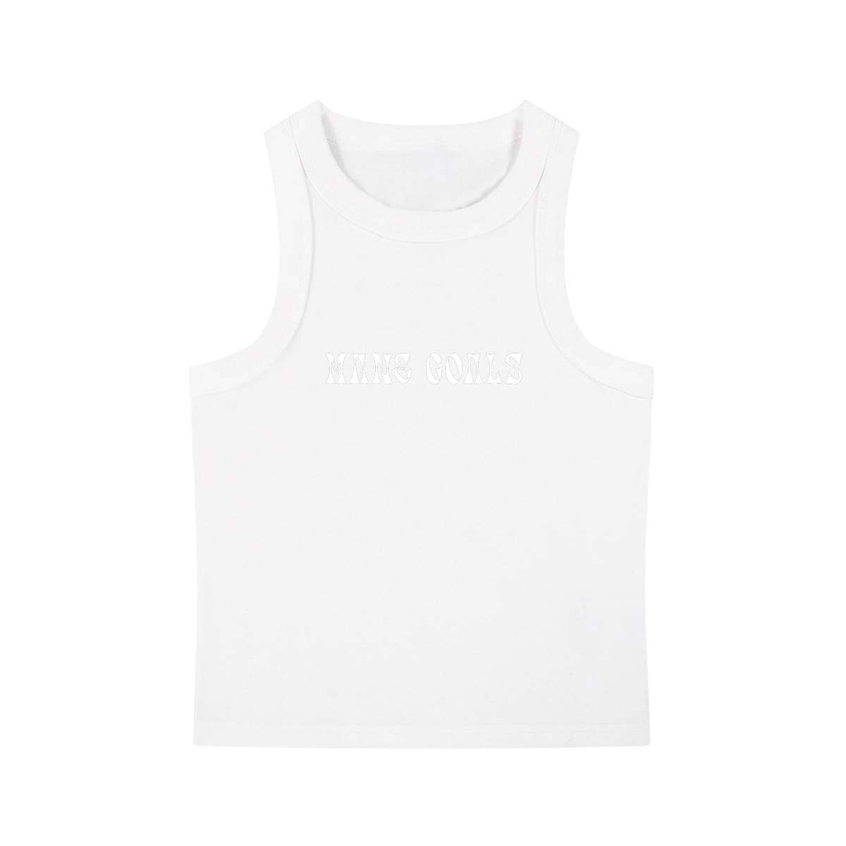 Bomb Hair Only White Text Tank